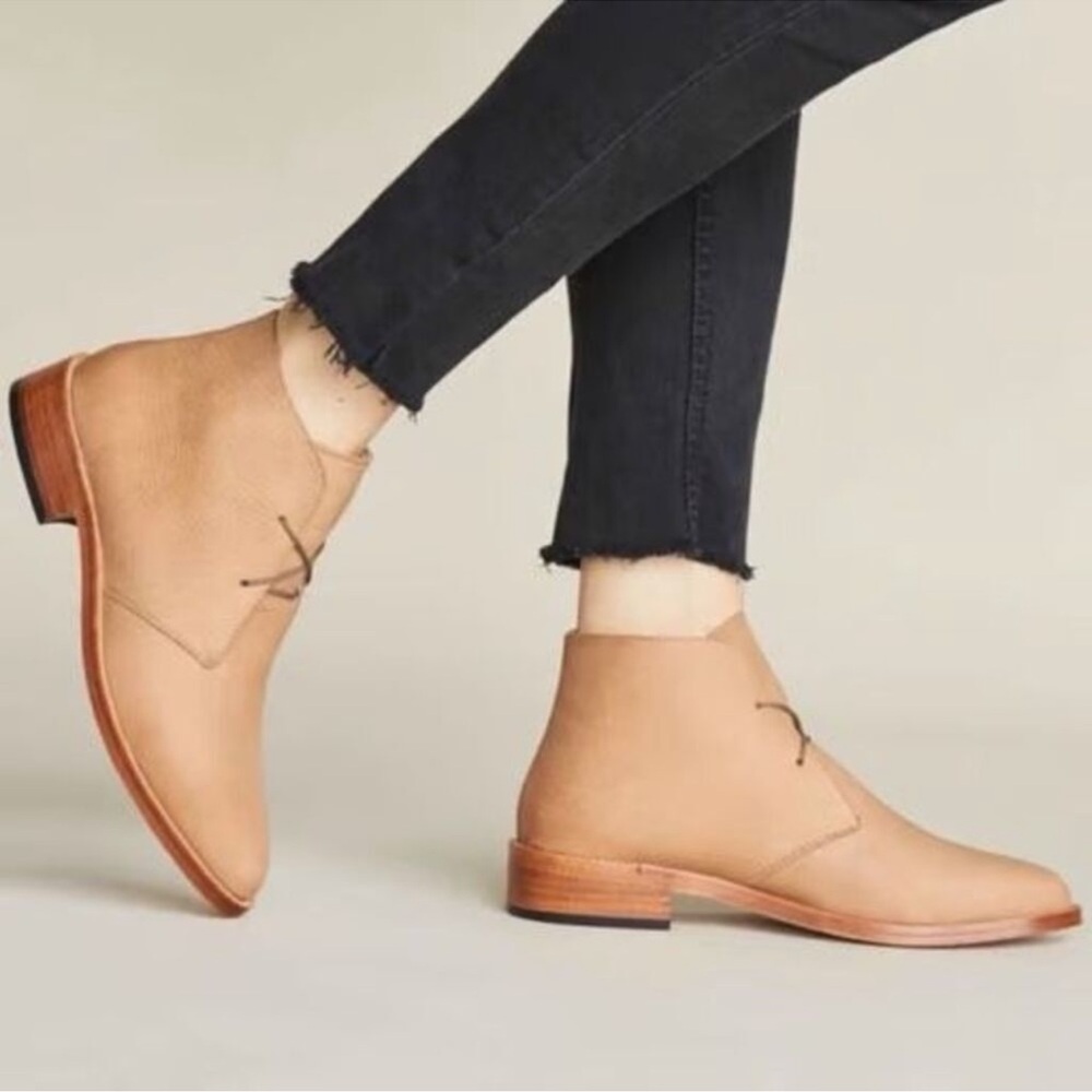 Nisolo Isa Suede Lace Up Ankle Boots